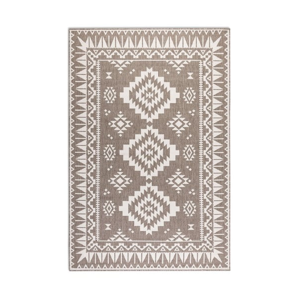 Smeđi/krem vanjski tepih 80x150 cm Gemini – Elle Decoration-image-2