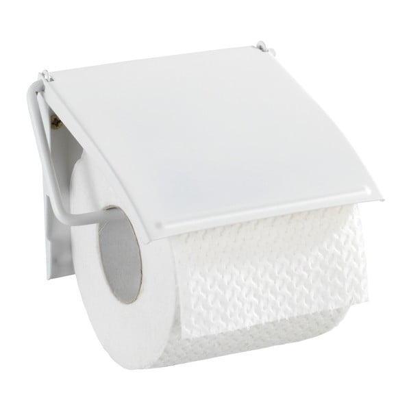 Bijeli zidni držač za toaletni papir Wenko Cover