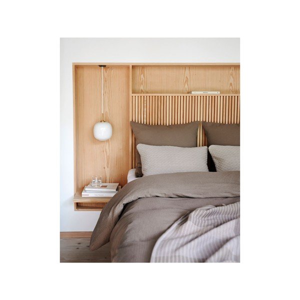 Bež jastuk od mješavine pamuka i vune Södahl Wave Knit, 40 x 60 cm-image-2