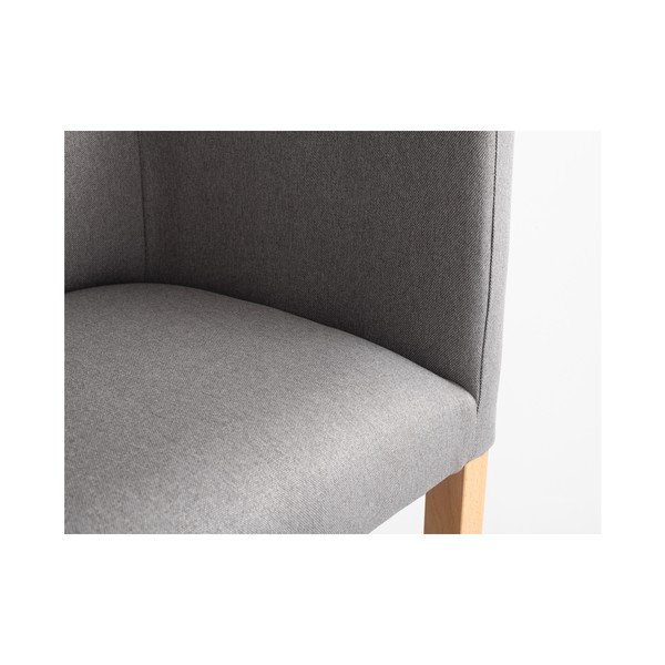 Siva barska stolica s naslonima za ruke i prirodnim nogama Custom Form Wilton-image-4