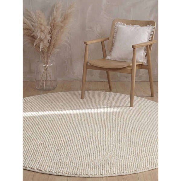 Krem ručno rađen vunen okrugao tepih ø 200 cm Richmond Diana – Ted Baker-image-1