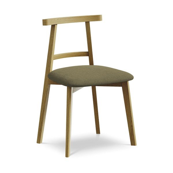 Zelena blagovaonska stolica od masivnog drveta Ohelo – Makamii