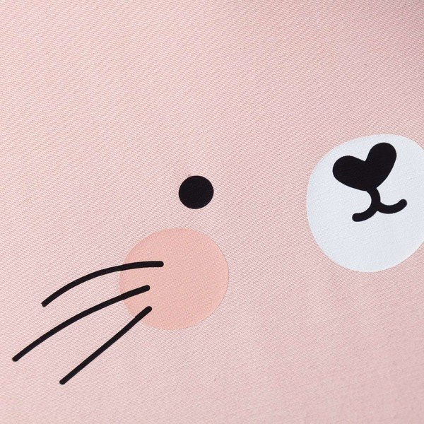 Ružičasti dječji puf Rainbow Rabbit - Yellow Tipi-image-1