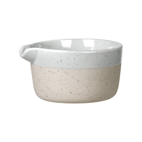 Svijetlo sivi/bež keramički vrč za mlijeko 150 ml Sablo – Blomus