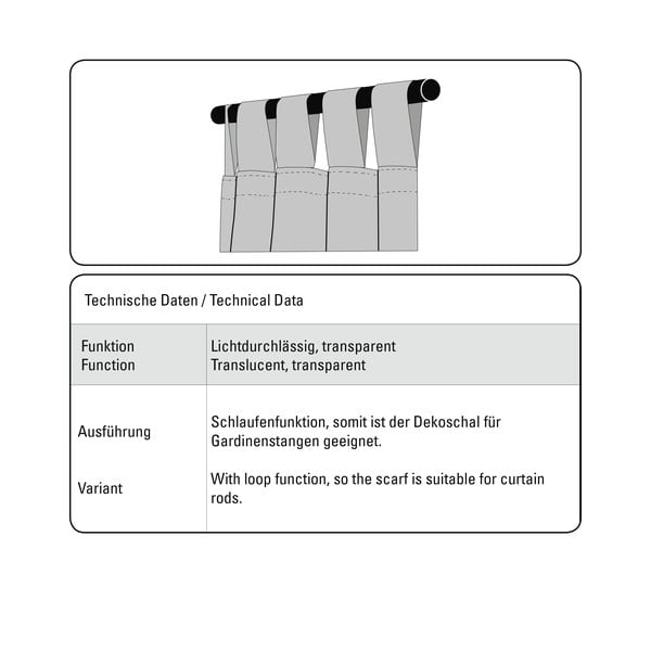 Bijela zavjesa 245x140 cm Voile - Gardinia-image-3
