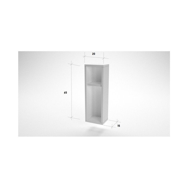 Bijela zidna polica / noćni ormarić Turra-image-1