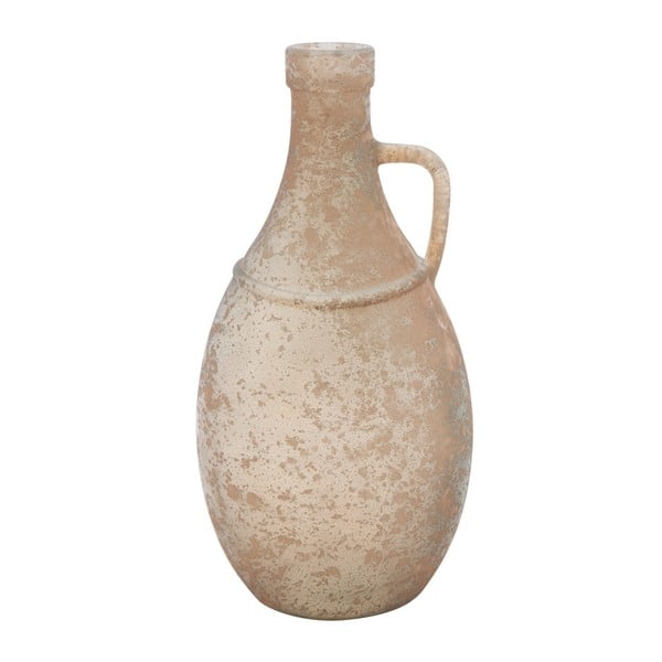 Bež vaza od recikliranog stakla Mauro Ferretti Rim, ⌀ 12,5 cm