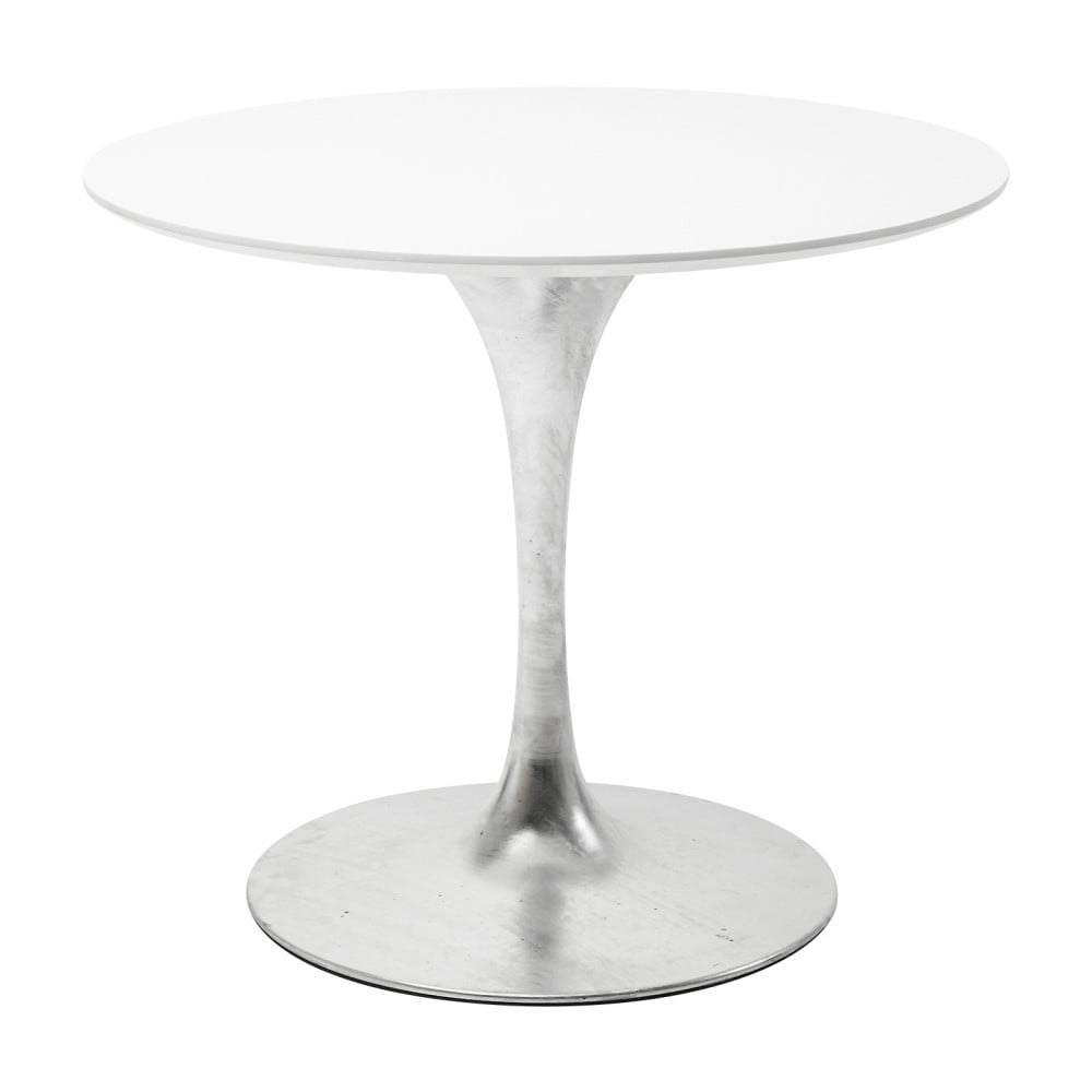 Bijela ploča stola Kare Design Invitation, ⌀ 90 cm