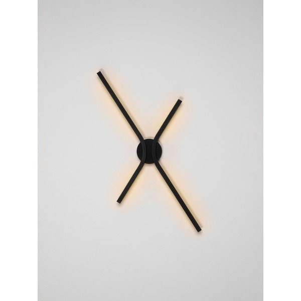 Mat crna LED zidna lampa aluminijska s mogućnosti zatamnjivanja Akro – Nova Luce-image-4