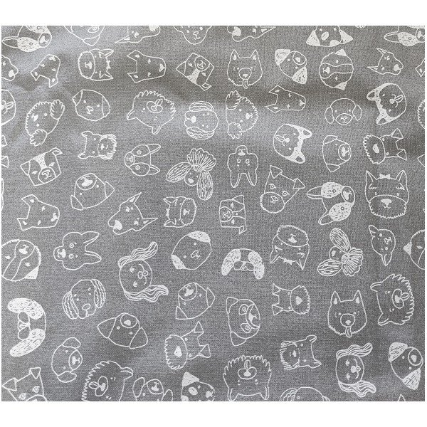 sivi pamučni krevet 75x60 cm Max - Petsy-image-1