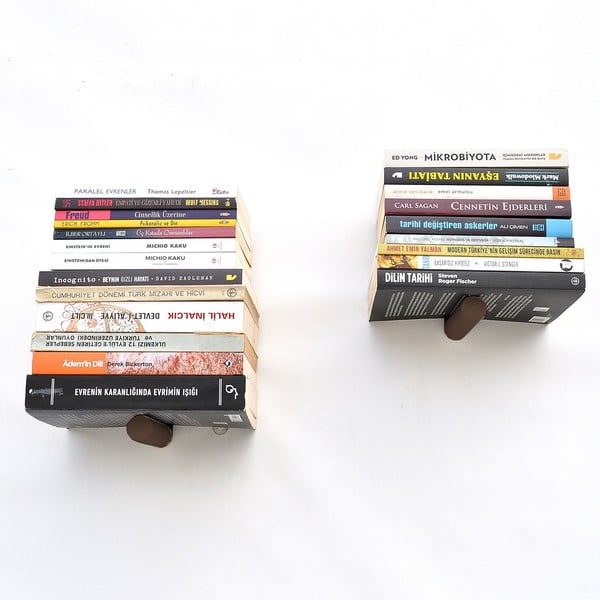 Crne metalne police u setu 2 kom 21 cm Rod – Kalune Design-image-4