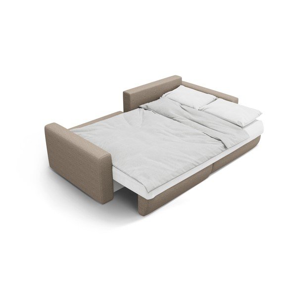 Svjetlo smeđa sklopiva/s prostorom za odlaganje kutna garnitura Belfast – Cosmopolitan Design-image-4