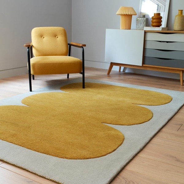 Oker žuti ručno rađen vuneni tepih 120x170 cm Canvas – Asiatic Carpets-image-1