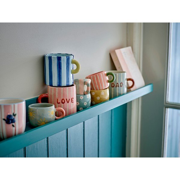 Svijetlo zelena/svijetlo ružičasta keramička šalica za espresso 110 ml Nini – Bloomingville-image-3