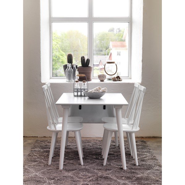 Bijela blagovaonska stolica od drveta kaučukovca, Rowico Lotta-image-1