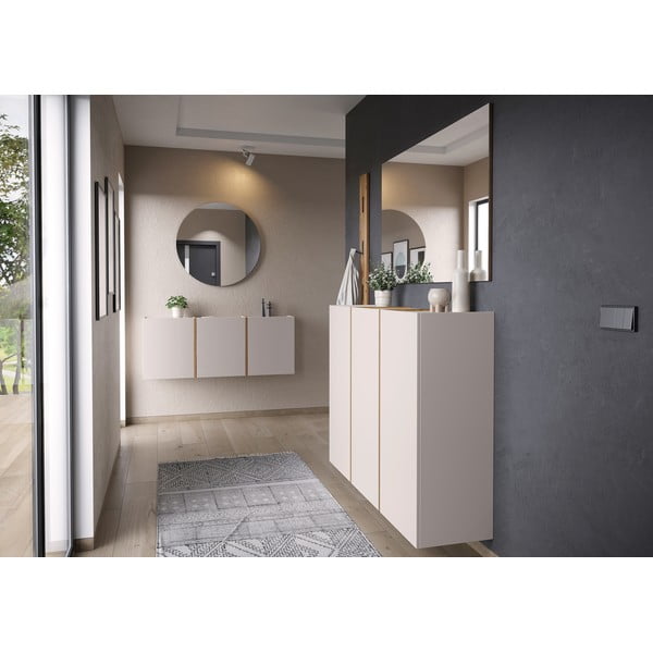 Krem/u prirodnoj boji set za hodnik 168x200x27 cm Libbiano – Germania-image-1