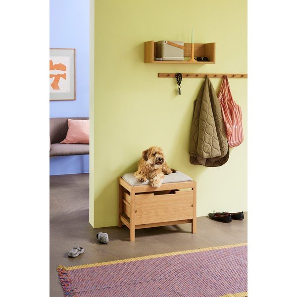 Polica u dekoru hrasta u prirodnoj boji 64 cm Gap – Hübsch-image-2