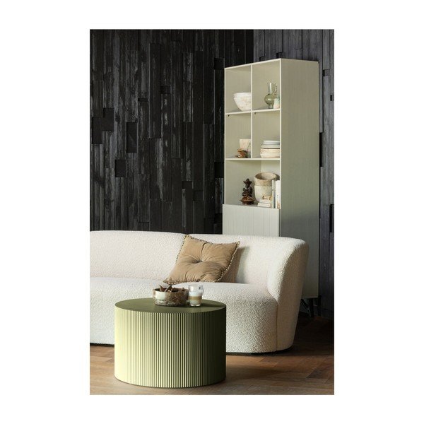 Kaki zeleni okrugli stolić za kavu ø 60 cm Sanne – WOOOD-image-1