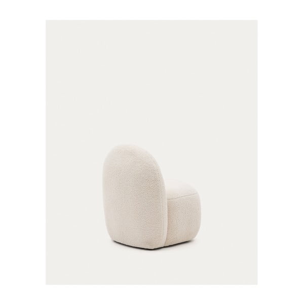 Bijela dječja fotelja od bouclé tkanine Bucky – Kave Home-image-3