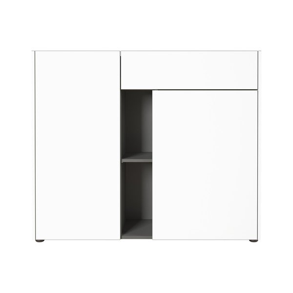Bijela komoda Germania Veluva širine 112 cm