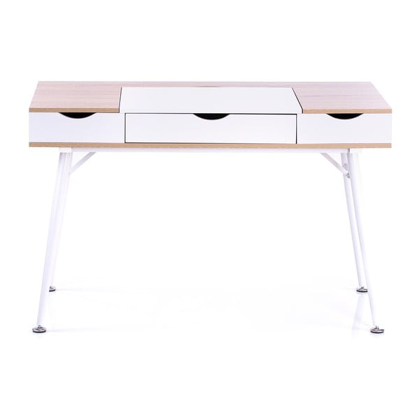 Radni stol s pločom stola u dekoru hrasta 60x120 cm Faryn – Homede-image-2