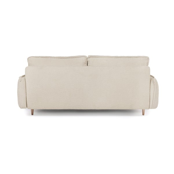 Bež sklopiva sofa od bouclé tkanine 215 cm Patti – Bonami Selection-image-4