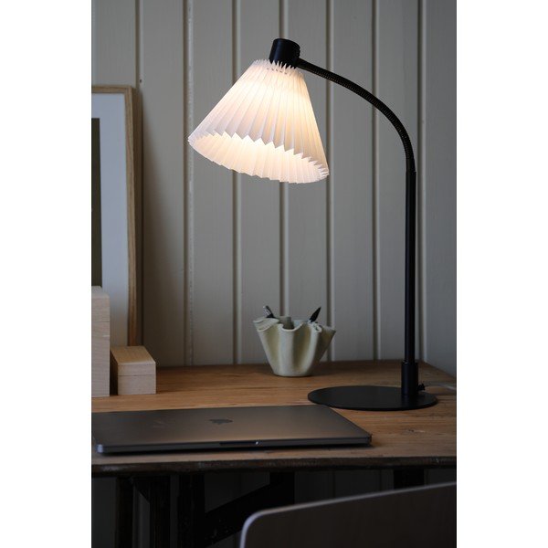 Bijela/crna stolna lampa s tekstilnim sjenilom (visina 59 cm) Mira – Markslöjd-image-4
