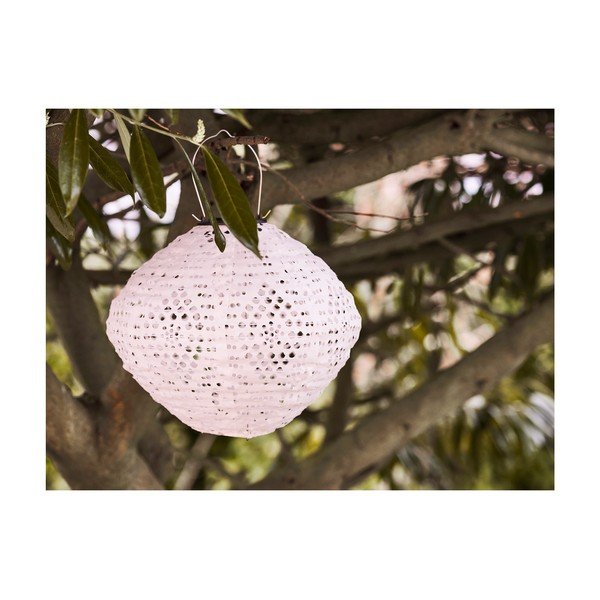 Bijela LED lanterna sa solarnim panel za eksterijer (visina 22 cm) Harwood – House Nordic-image-1