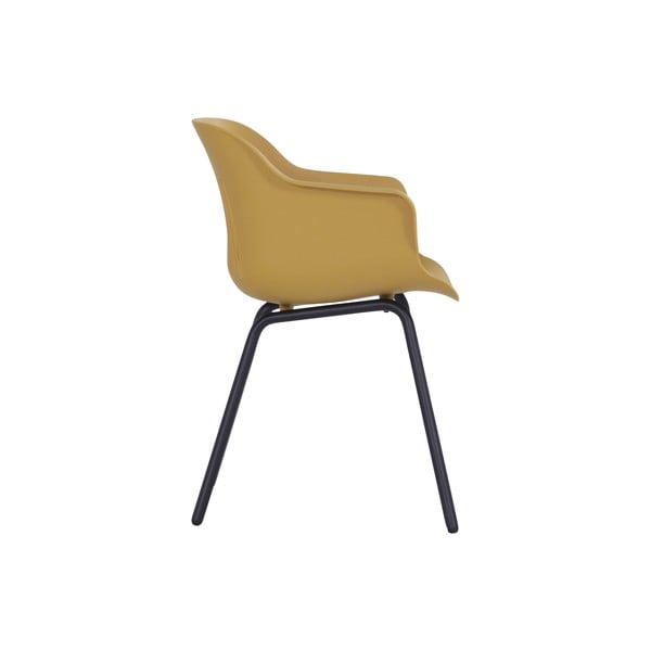 Oker žute plastične vrtne stolice u setu 2 kom Jill Rondo – Hartman-image-3