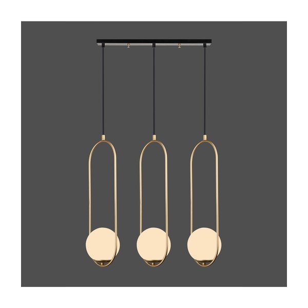Viseća svjetiljka zlatne boje Squid Lighting Arch, visina 146 cm-image-1