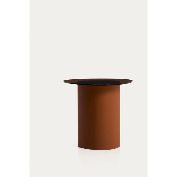Pomoćni stol sa staklenom pločom stola 47x48 cm Olir – Kave Home-image-4