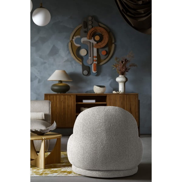 Svijetlo siva fotelja Ovo – Miuform-image-2