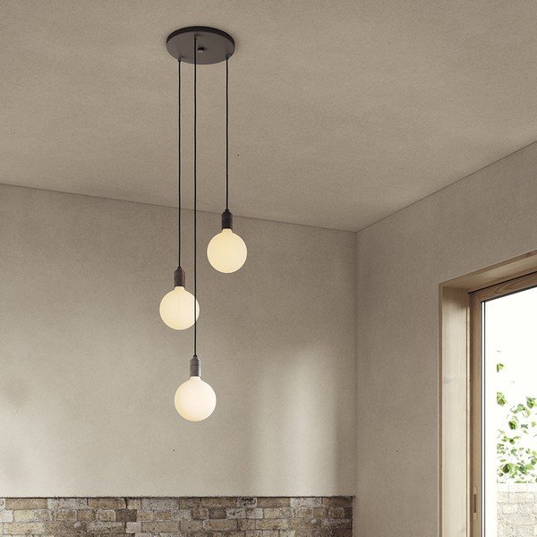 Tamno siva viseća svjetiljka s mogućnosti zatamnjivanja ø 25 cm Triple Pendant – tala-image-1