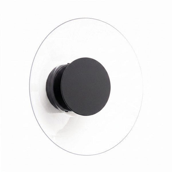 Crna LED zidna lampa 
od akrilnog stakla
 ø 28 cm ASTRO – Thoro