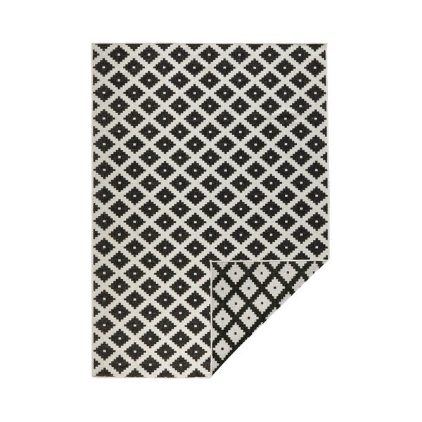 Crno-bijeli obostrani tepih s uzorkom Bougari, 120 x 170 cm-image-1