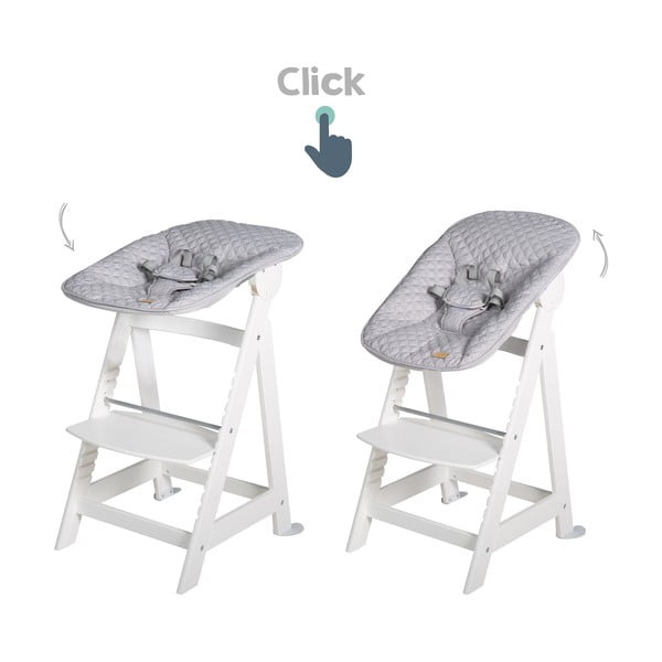 Bijela dječja blagovaonska stolica Grow-Along – Roba-image-4