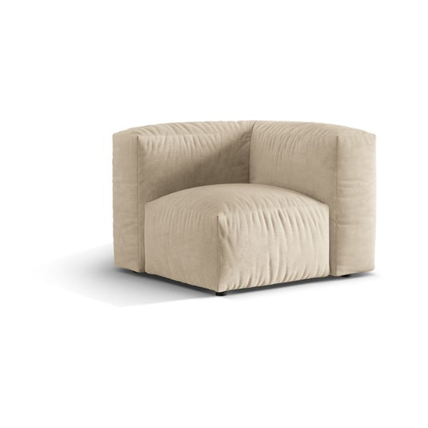 Bež baršunasti modularna sjedeća garnitura (promjenjiva) Martina – Micadoni -image-1