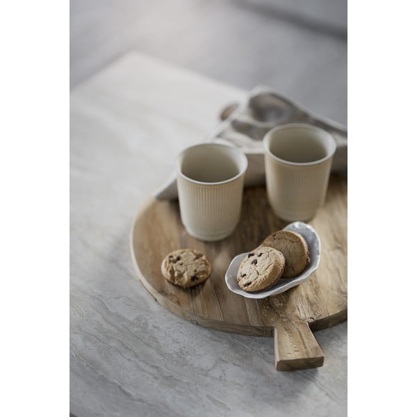 Bijeli stolić za kavu s kamenom pločom 140x60 cm Orwel - Rowico-image-4