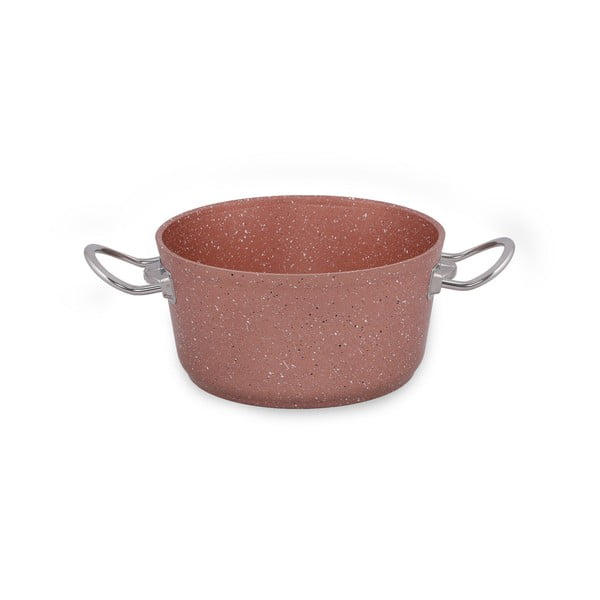 Ružičasti aluminijski lonac s poklopcem Güral Porselen Classic, ø 20 cm-image-4