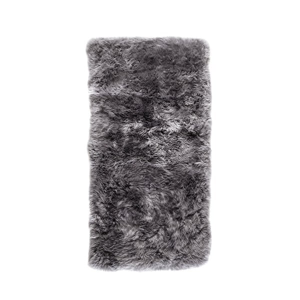 Siva prostirka od ovčje kože Royal Dream Zeland Natur, 70 x 140 cm