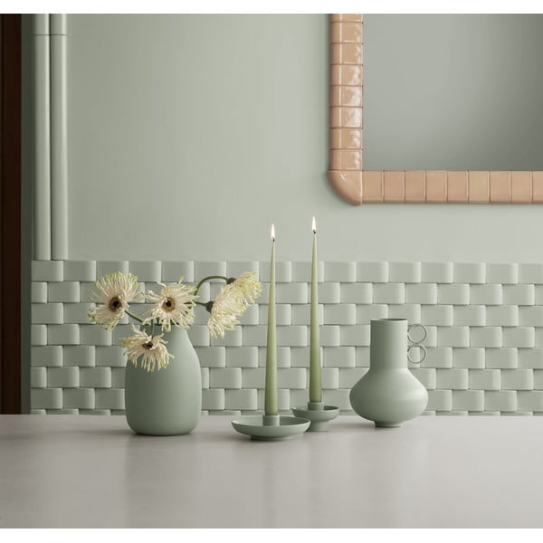 Metalna vaza kadulja zelena (visina 20 cm) Loha – Blomus-image-1