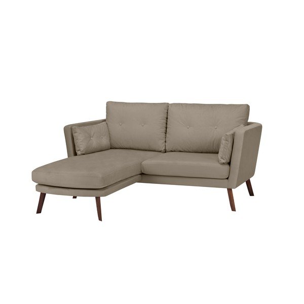Tamno bež trosjed Mazzini Sofas Elena, s ležaljkom na lijevom uglu-image-4