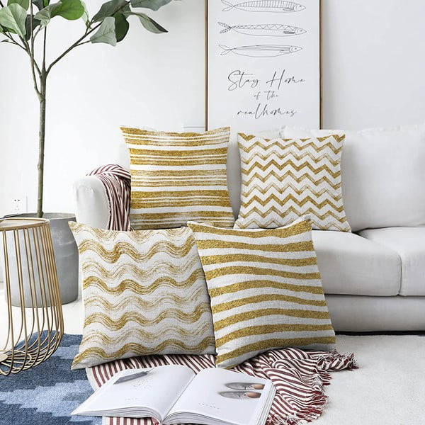 Set od 4 ukrasne jastučnice Minimalist Cushion Covers Geometric, 55 x 55 cm