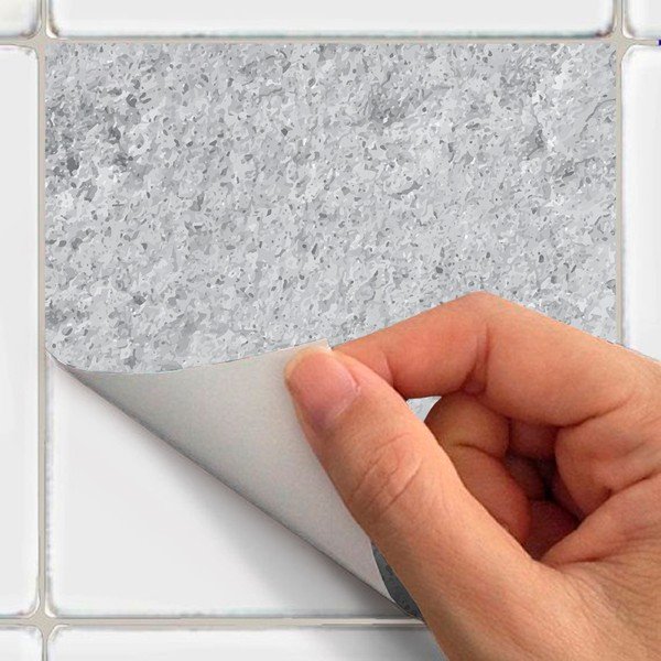 Set od 24 zidne naljepnice Ambiance Cement Tile Stickers with Stones Effect, 10 x 10 cm-image-2