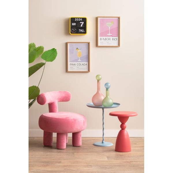 Metalni okrugao pomoćni stol ø 40 cm Zig Zag – Leitmotiv-image-3