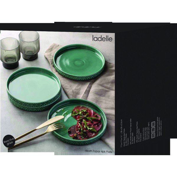 Tirkizni desertni porculanski tanjuri u setu 4 kom ø 20 cm Heath Jade – Ladelle-image-4