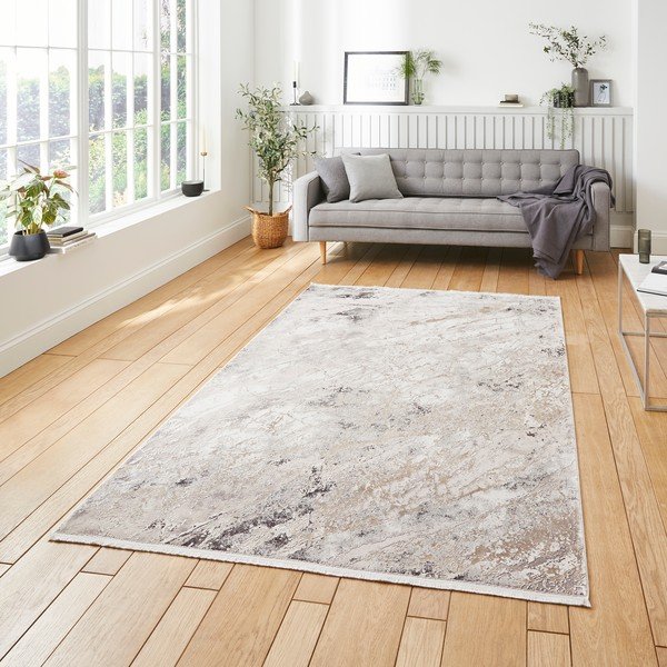 Krem tepih viskozan 160x230 cm Bellagio – Think Rugs-image-1