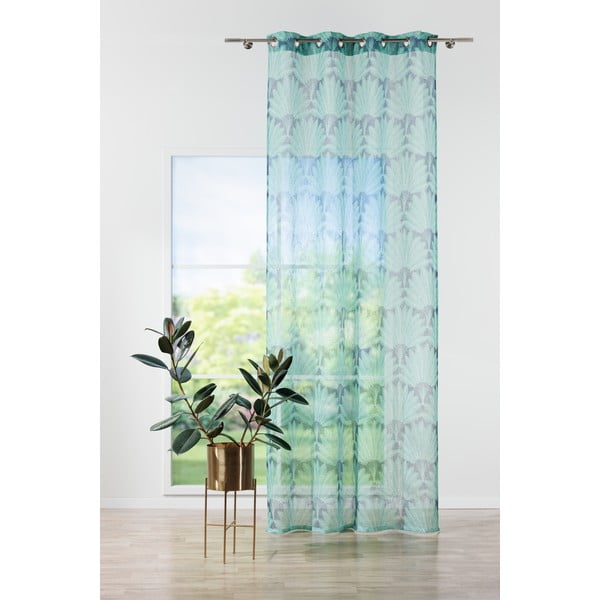 Zelena prozirna zavjesa 140x260 cm Mauritius – Mendola Fabrics-image-2