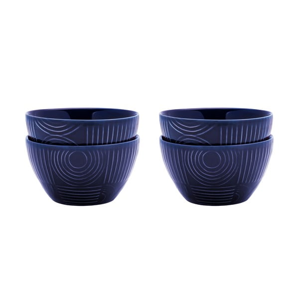 Tamno plave keramičke zdjelice u setu 4 kom 400 ml Arc – Maxwell & Williams