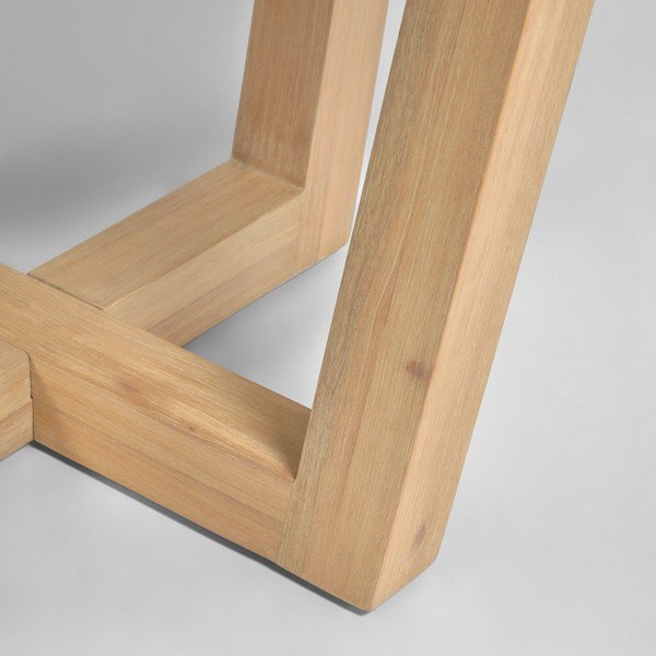 Bijeli vrtni stol s kamenom pločom Kave Home Shanelle, ø 120 cm-image-3